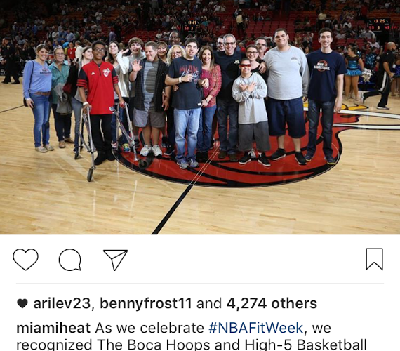 Miami Heat #NBAFitWeek Recognizes High 5 Basketball and Boca Hoops