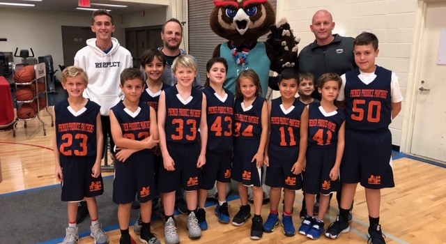 Florida Atlantic University men’s basketball team honored the Under 9 Boys 2018 Championship Team