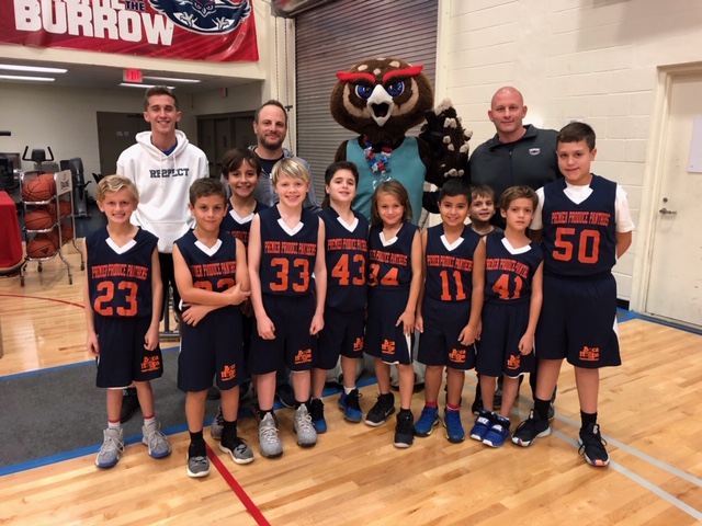 Florida Atlantic University men’s basketball team honored the Under 9 Boys 2018 Championship Team